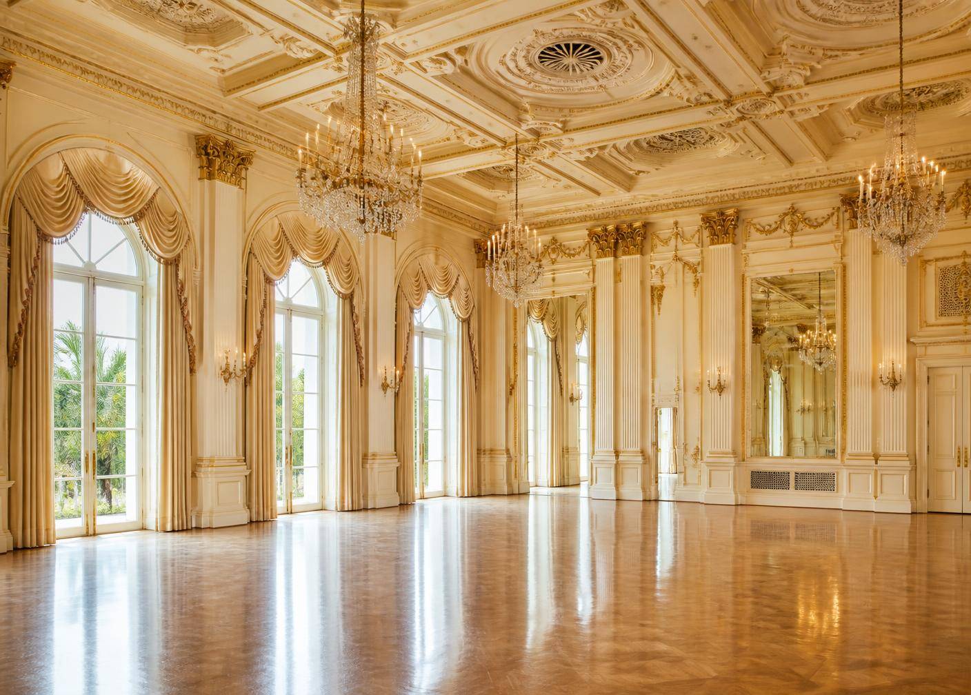 Gilded ballroom interior
